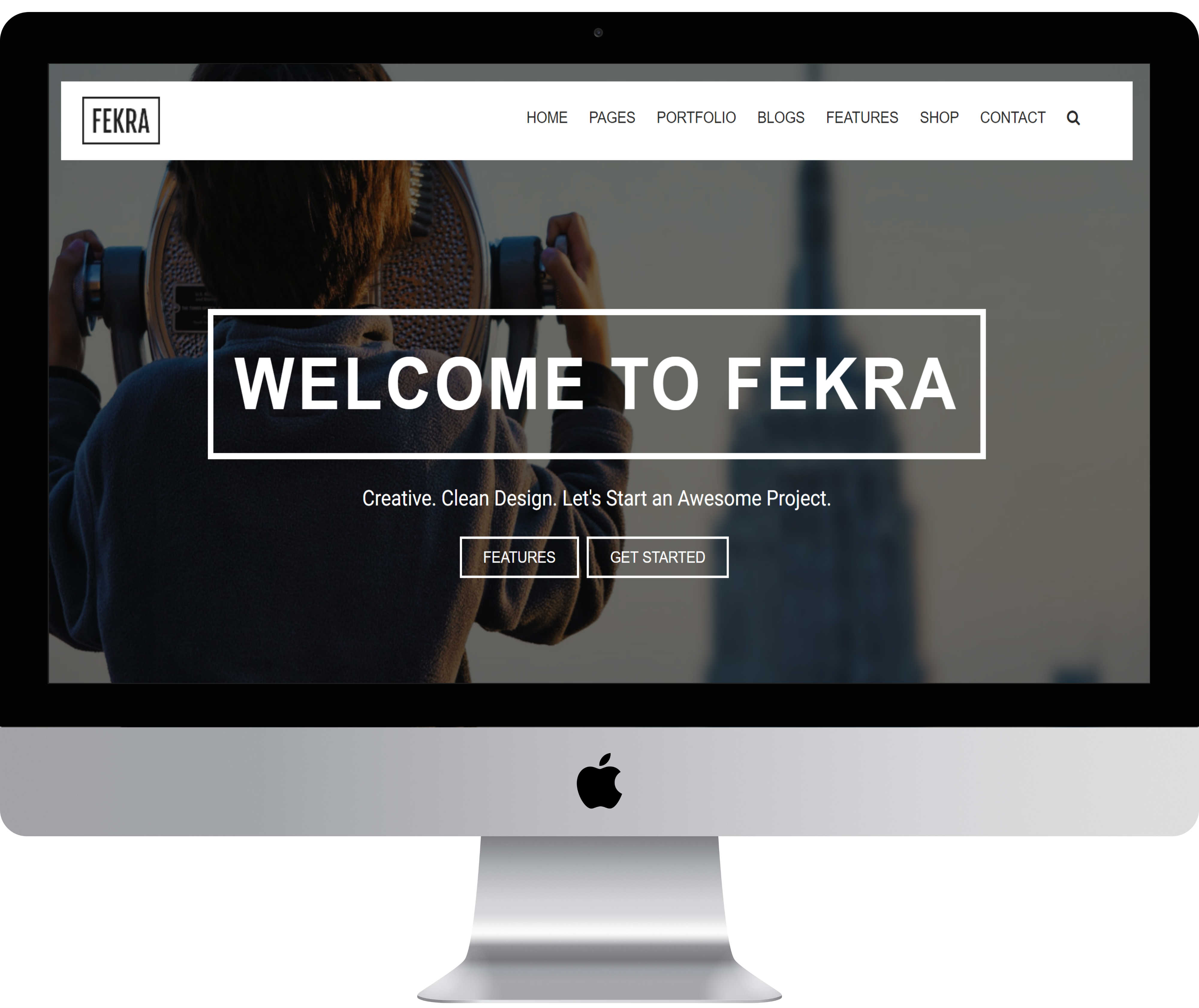 Screenshot of Fekra - PSD conversion website